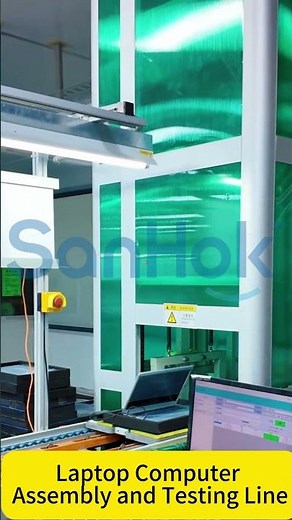 Laptop Computer Assembly and Testing Line, Production Equipment for Notebook PC Manufacturing Plant