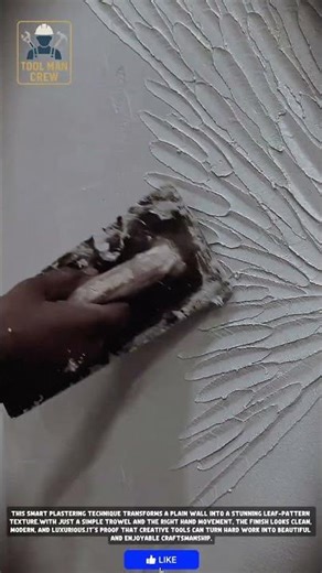 Creative Wall Texture Trowel for Decorative Plastering & Interior Finishing in Modern Home Designs