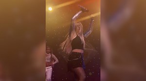 Video shows moment Singer Ava Max got hit on stage