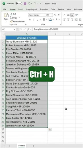 How to Remove Numbers from Names in Excel easy Guide #viral #excel #shorts #spreadsheet #viralvideo
