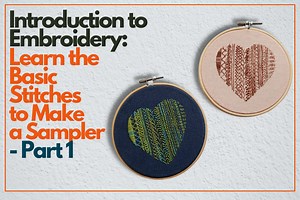 Online Introduction to Embroidery: Learn the Basic Stitches to Make a Sampler - Part 1 Course · Creative Fabrica