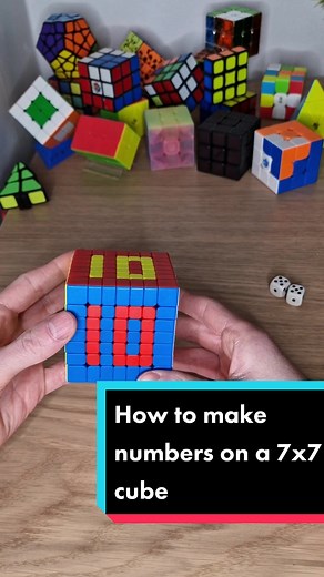 How to Make Numbers on a 7x7 Cube