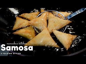 How to make Samosa I step by step 3 ways to folding/ wrapping samosa