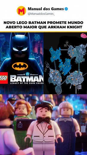 16K views · 543 reactions | Se eu já estava ansioso, imagina agora com a possibilidade de LEGO Batman superar até Arkham Knight no tamanho do mapa!  | Manual dos Games | Facebook
