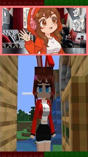 If JJ GIRL is TOO TALL… BIG problems 😂 - Maizen Minecraft Animation #shorts