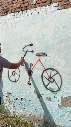 Cycle 🚲 Drawing Easy Trick #art #drawing #shorts