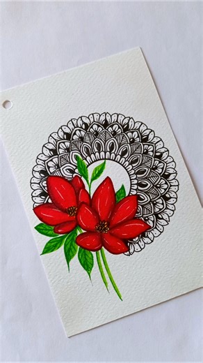 Day 83 - Easy Mandala Art Tutorial #mandala #mandalaart #easy #drawing #art #zentangle #zen