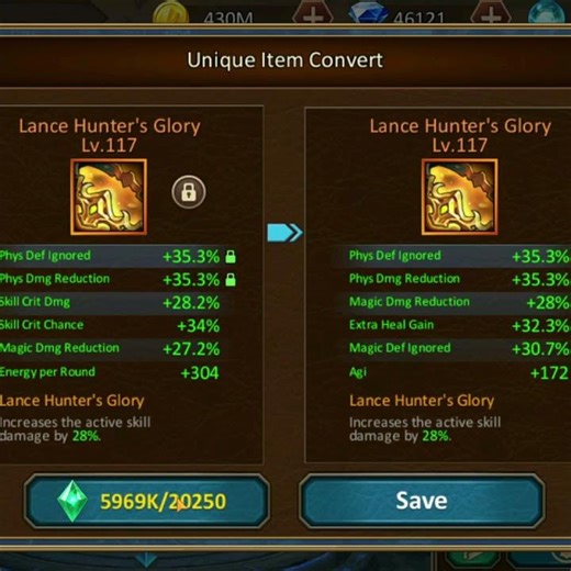 Hero rings in Dungeon and Heroes