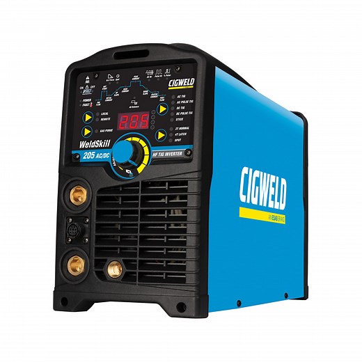 WeldSkill 205 AC/DC TIG Welder suitable for all metals including Aluminium - 240V 15A - Cigweld