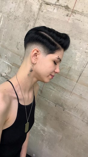 Drop fade Pixie woman cut❤️ no topikk just hair😎 #hairstyle #bucharest #barber