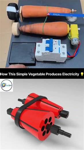 How to Make a Simple Vegetable Generator? 🥕⚡ | DIY Free Energy Experiment