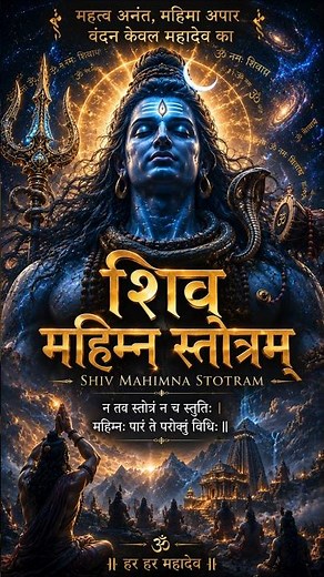 🔥 Shiv Mahimna Stotram | Most Powerful Shiva Stotram Ever | Epic Cinematic Orchestral Chant (4K)