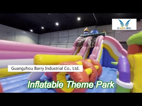 indoor inflatable playground blow up water playground floating on lake pool