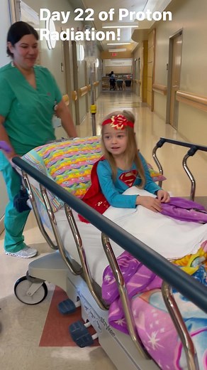 Day 22 of the bed ride at FloridaProton!! Bailey was so excited it was a bed ride day! Her song choice today wasss Brave by Sara Bareilles!!! Since Supergirl is so brave she said!!! 💕🦸🏼‍♀️ It is ironic that Sara Bareilles is Jasmine’s (the child life specialist) all time favorite artist and Jasmine is who helped Bailey become the brave little girl she is at her bed rides and love coming here to “protime”. So she loved Bailey’s song choice today!! 💖DC Comics #supergirl #brave #iwannaseeyoubeb