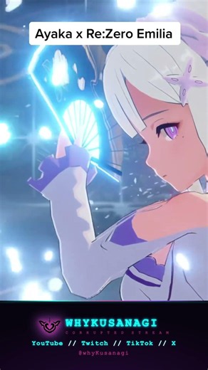 Emilia from Re:Zero by elsir! This mod replaces Ayaka with the witch of frost. #genshinimpact
