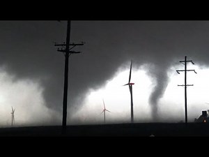 Monster Multi-Vortex-Wedge tornado in the Texas Panhandle!