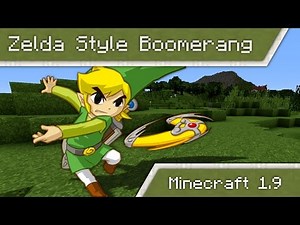 Boomerang in vanilla Minecraft 1.9 | Project Zelda [English]