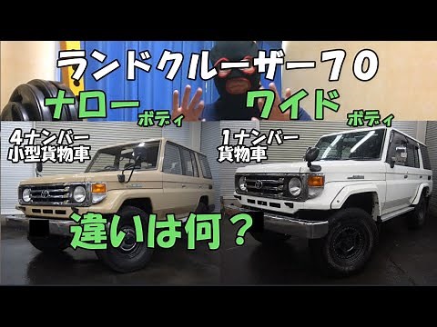 [Narrow, Widebody] What is the difference between narrow, widebody, 1-number, and 4-number Land C...