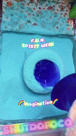 🌈F.U.N. Spirit Week🌈. A ds foca powder volcanoooooooo 🌋 SHARK BAIT UUUHHHAAAAAHHAAAH ✨ @🧽♥️Myshii♥️🧽 excited for this sprit week full of color & creativity ✨ POP OFF QUEENS 😍