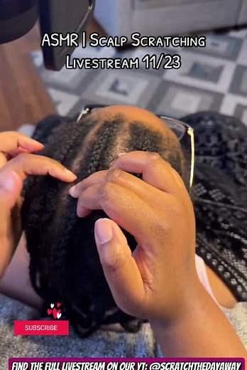 Did you miss our asmr scalp scratching livestream the other night? No worries, find the full 45 minutes livestream on our YT channel. 🔗 in our biyo! ✨ #asmr #asmrtiktoks #scalpscratching #asmrtingles