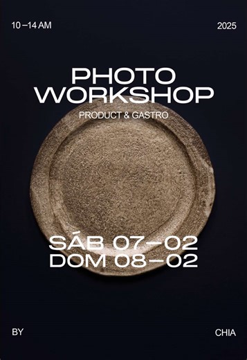 GENTE SE VIENE EL PRIMER TALLER DEL AÑO! ESTA VEZ DOBLE JORNADA! PHOTO WORKSHOP Product & Gastro EXTENDED🍜 by chiaestudio Esta vez serán dos jornadas de 4 hs c/u! 📆 Nos encontramos el Sábado 07/02 y Domingo 08/02 - 10 A 14 HS en POBLENOU, BARCELONA Se viene un nuevo workshop intensivo para fotógrafos en Barcelona! Si querés aprender a manejar la iluminación con flash y mejorar tu técnica, te invito a participar de este curso! Vamos a tener dos encuentros teórico-prácticos de 4 hs c/u para ver 