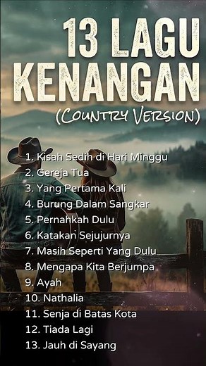Yang Pertama Kali: Full Album 13 Lagu Kenangan Pop Indonesia Cover 🚗💨#countrycover #countrystyle
