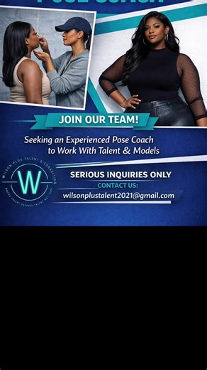 Join Our Team as a Pose Coach at Wilson Plus Talent