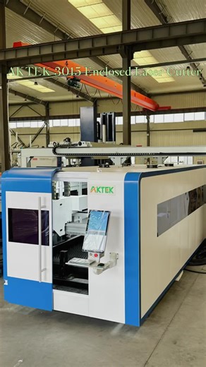 AKTEK 3015 enclosed exchange table fiber laser cutting machine