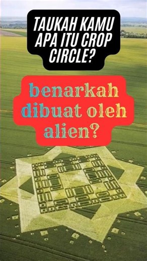 CROP CIRCLE / POLA MISTERIUS #viral #hiburan #faktadunia #faktaunik #pengetahuan #cropcircle