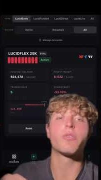 Progress Update 5 of the 25k LucidFlex eval #daytrader #lifestyle #futures #makemoneyonline #growth