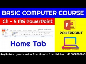 Ms Powerpoint Chapter - 5 Home Tab