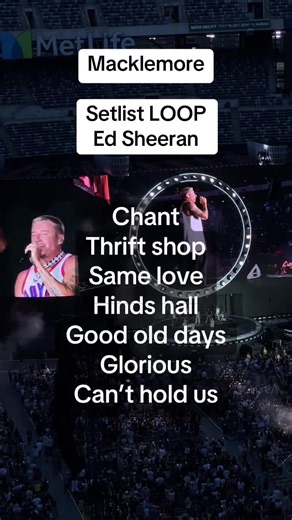 MACKLEMORE SETLIST AT THE LOOP TOUR ED SHEERAN. @Macklemore @Ed Sheeran #looptour #macklemore #macklemoreryanlewis #edsheeran #fyp