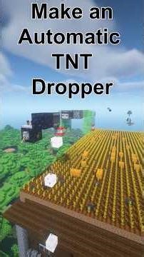 Automatic TNT dropper #minecraft #trending #viral #tnt #minecraftguide