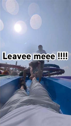 Another fun day with stranger friends at water slide challenge PoV #viral #viralvideo #shorts