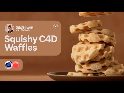 Squishy Soft Body Waffles in Cinema 4D