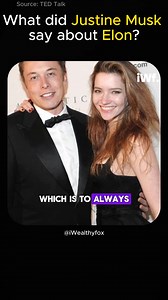 20K views · 841 reactions | What did Justine Musk say about Elon? Source: TED Talk #trendingnow #viralnow #elon #elonmusk #facebookpost #facebookpage #facebookreels #usareels | Iwealthyfox | Facebook