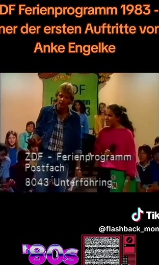 ZDF Ferienprogramm 1983 - Einer der ersten Auftritte von Anke Engelke #fyp #tv #retro #80er
