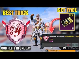 How To Get 200 ( Quadra Elimination ) Medals In One Day | Get Premium Crates Best Trick |PUBG Mobile