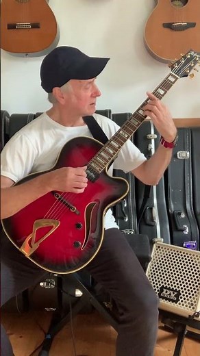 "Beautiful Love" on a Höfner Jazzica and DV Mark little jazz amp #guitar #jazzguitar #fingerstyle