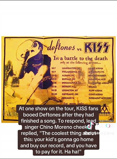 Deftones Tour with KISS: A Nu-Metal Moment in 1996