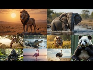 Safari Animal Sounds Song for Kids | 25 Real Animals | Learning Video 2025 | Wildlife Animals