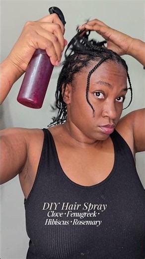 DIY Hair Growth Spray for Faster Hair Growth | Natural 4C Hair Care Routine 🌿