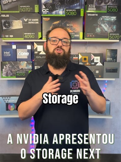 🚨 NVIDIA quer SSDs 100x mais rápidos — e isso te afeta! A arquitetura Storage-Next exige 100 milhões de IOPS. Os fabricantes do seu SSD já estão redirecionando produção. Preços devem subir 40% em 2026. #SSD #NVIDIA #Hardware #PCBuilder