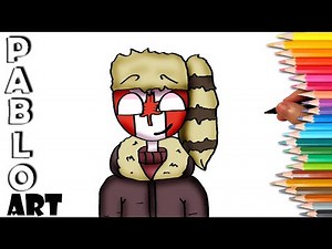 How to draw Countryhumans Canada | Learn to Draw step by step