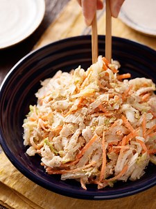 白菜と蒸し鶏のおかずサラダ【#作り置き #簡単 #時短 #節約 #やみつき #マヨ代用あり #サラダ #副菜】 : 作り置き＆スピードおかず de おうちバル 〜yuu's stylish bar〜 Powered by ライブドアブログ