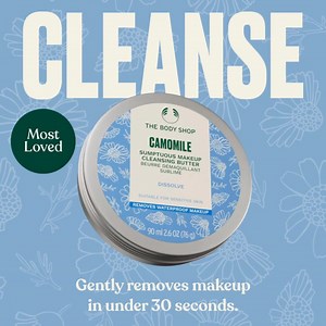 24K views | Taking the day off never felt so good. Our bestselling Camomile Cleanser melts away makeup effortlessly, leaving skin clean, calm, and oh-so-soft. | The Body Shop | Facebook