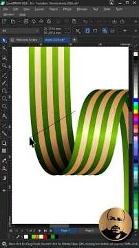 This CorelDRAW Ribbon Technique Is Too Good #designtips #coreldraw #tutorial