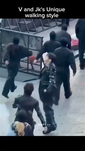 Jungkook Bunny and Taehyung Alien walking in a new and unique style #bts #kpop #jungkook #taehyung