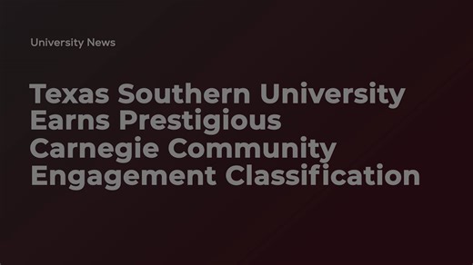 Texas Southern University on Instagram: "Texas Southern University has been awarded the Carnegie Community Engagement Classification, recognizing institutions where community engagement is embedded and sustained across research, teaching, and service. This designation strengthens TSU’s role as an anchor institution of public purpose and affirms our commitment to partnerships that create lasting impact locally and beyond."