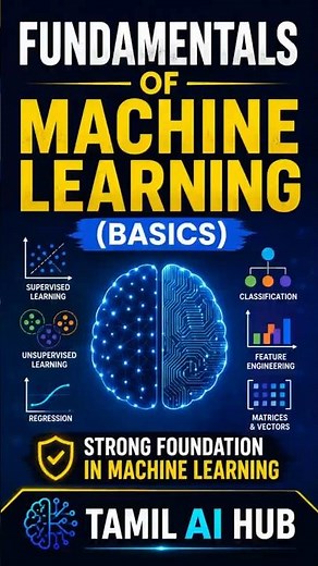Master the Fundamentals of Machine Learning: A Strong Foundation #ai #aimodel #llm #tamiltech
